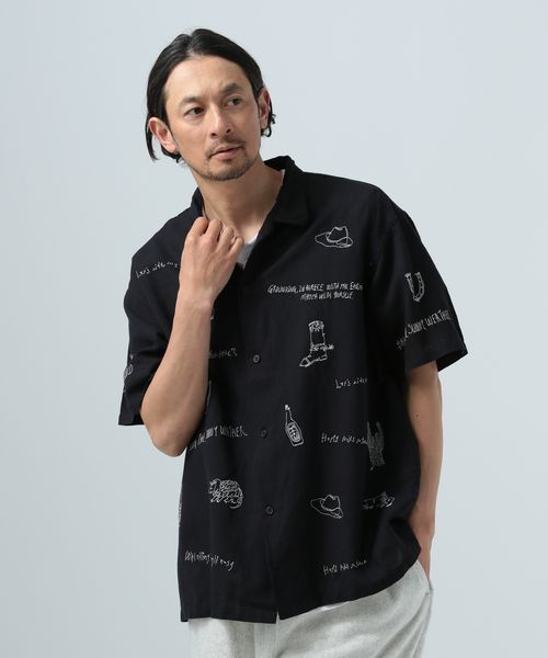 BAYFLOW 【INDIA IS BEAUTIFUL】Patterned リネン半袖シャツ シルバー FREE メンズインナー ベイフロー 287513 and ST アンドエスティ(旧ドットエスティ) BAYFLOW 【INDIA IS BEAUTIFUL】Patterned リネン半袖シャツ シルバー FREE メンズインナー ベイフロー 287513 and ST アンドエスティ(旧ドットエスティ)
