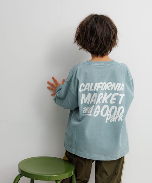 BAYFLOW [ヴィンテージ加工★]SNOWバックプリント長袖Ｔシャツ(KIDS) ライトブルー キッズ ベイフロー 289408 and ST アンドエスティ（旧ドットエスティ）