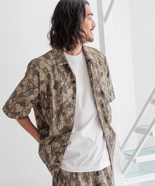 BAYFLOW 【HEREIAM MEN】撥水/マルチフェイスシャツ カーキ L アクティブ ベイフロー 290341 and ST アンドエスティ(旧ドットエスティ) BAYFLOW 【HEREIAM MEN】撥水/マルチフェイスシャツ カーキ L アクティブ ベイフロー 290341 and ST アンドエスティ(旧ドットエスティ)