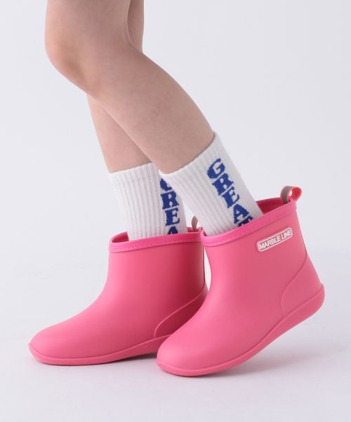 BAYFLOW [プチプラ★1760]ニュアンスカラーレインシューズ[16cm-21cm](KIDS) ピンク キッズ ベイフロー 290764 and ST アンドエスティ（旧ドットエスティ）