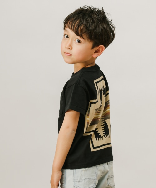 PENDLETON(ペンドルトン)】別注バックプリントポケットTシャツ（KIDS