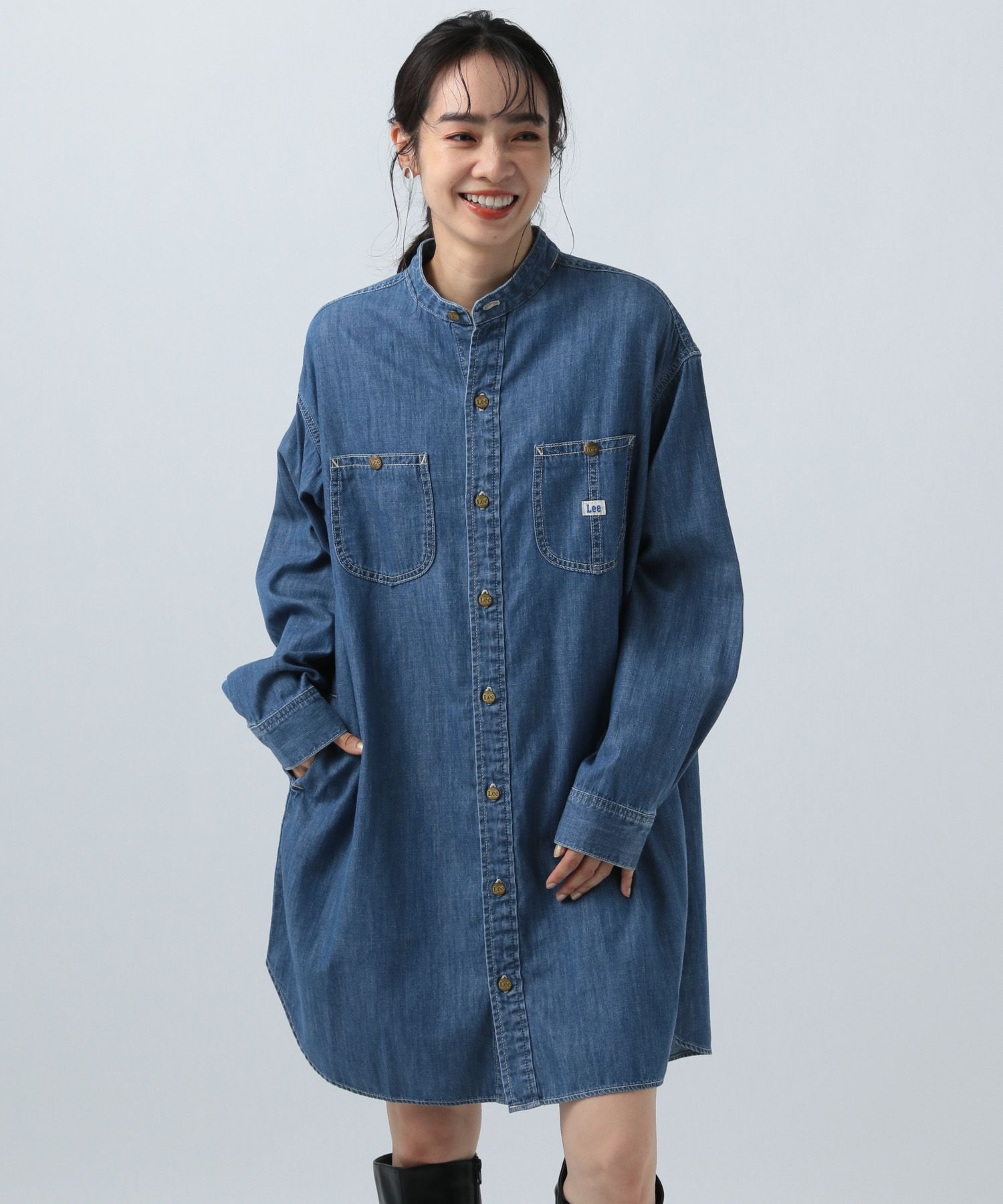 ベイフロー Lee 別注デニムワンピース