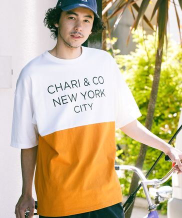 【CHARI&CO SAFE RIDE for BAYFLOW】バイカラーＴシャツ