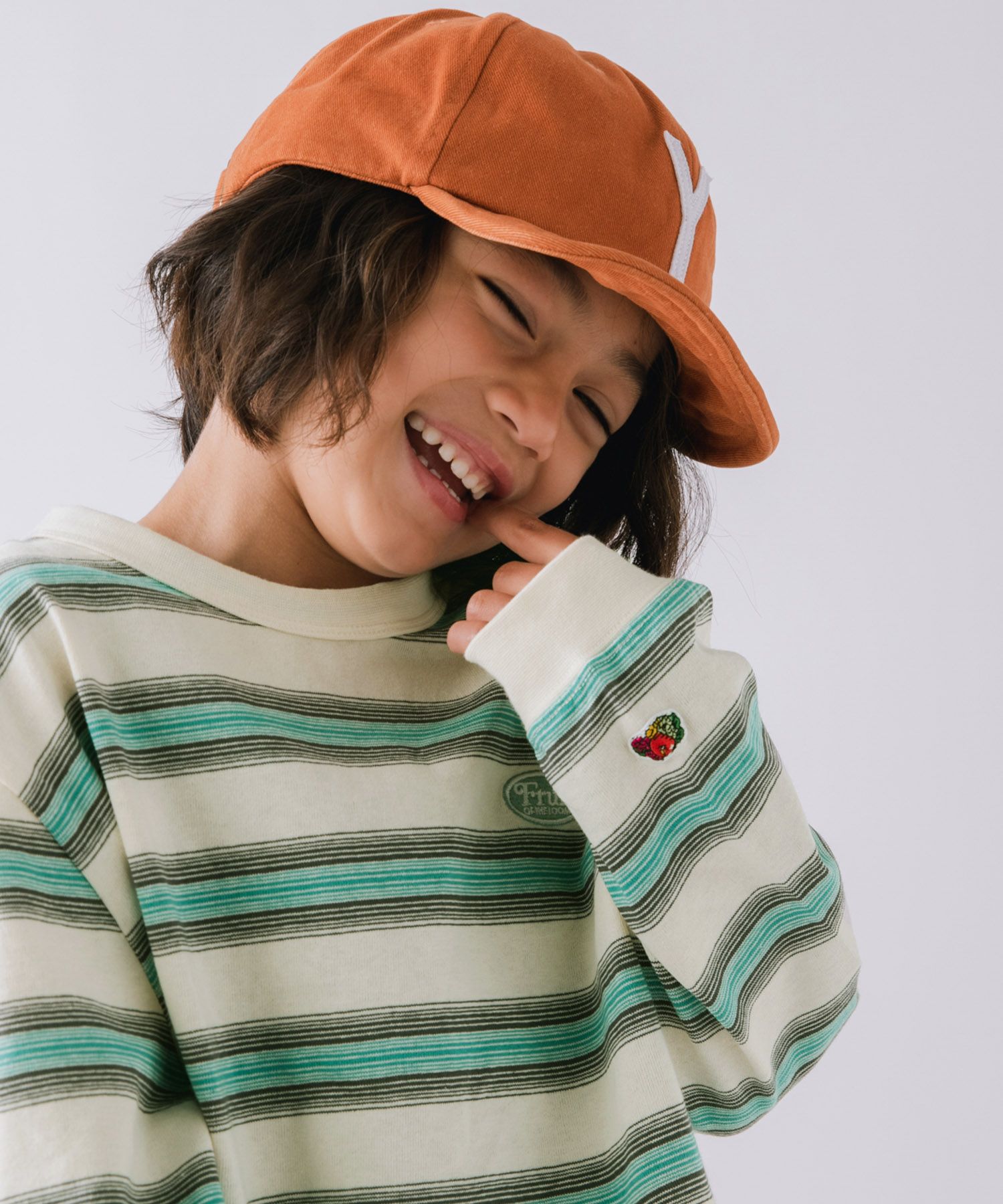 ≪予約≫【Fruit Of The Loom】別注マルチボーダーTシャツ（KIDS