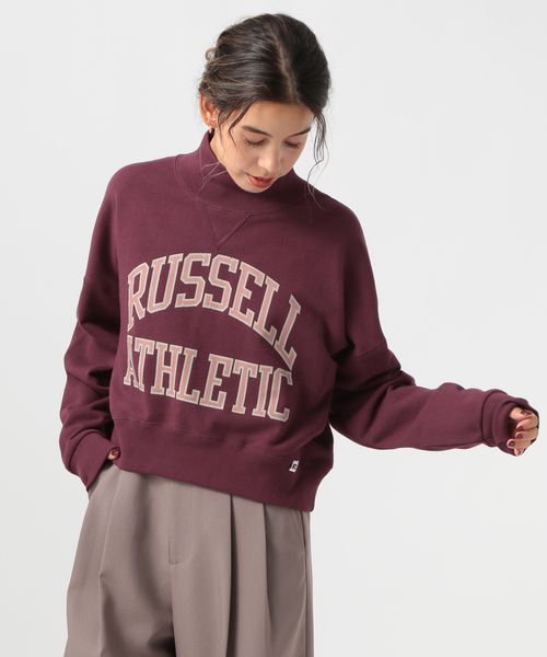 【RUSSELL ATHLETIC (ラッセルアスレティック）】別注モックネックプルオーバー F