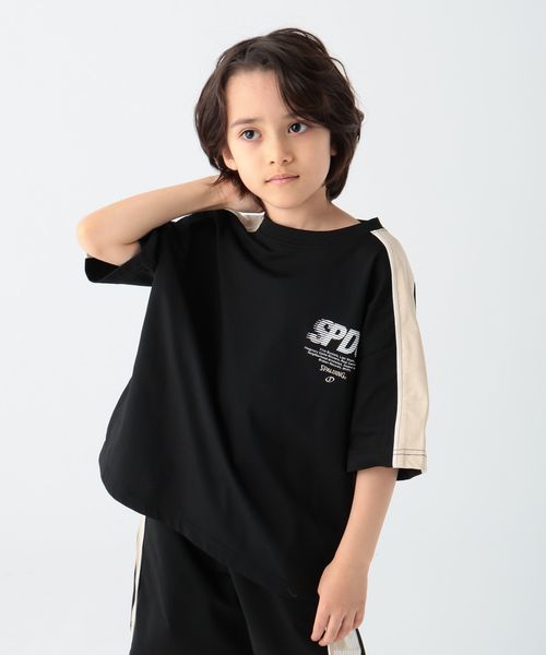 BAYFLOW 【SPALDING(スポルディング)】別注水陸両用T(KIDS) シルバー キッズ ベイフロー 306748 and ST アンドエスティ(旧ドットエスティ) BAYFLOW 【SPALDING(スポルディング)】別注水陸両用T(KIDS) シルバー キッズ ベイフロー 306748 and ST アンドエスティ(旧ドットエスティ)