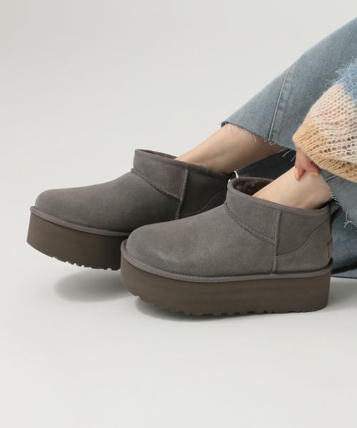BAYFLOW 【UGG(アグ)】CUM PLATFORM グレー M ウィメンズグッズ ベイフロー 318509 and ST アンドエスティ(旧ドットエスティ) BAYFLOW 【UGG(アグ)】CUM PLATFORM グレー M ウィメンズグッズ ベイフロー 318509 and ST アンドエスティ(旧ドットエスティ)