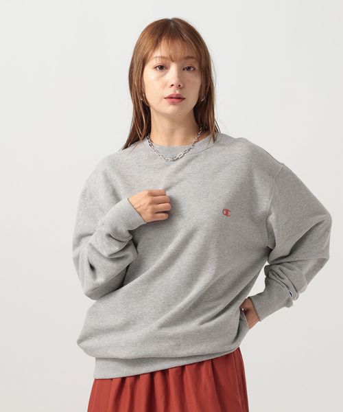 BAYFLOW 【Champion(チャンピオン)】別注刺繍ロングスリーブスウェット(裏毛) ライトグレー FREE ウィメンズインナー ベイフロー 318766 and ST アンドエスティ(旧ドットエスティ) BAYFLOW 【Champion(チャンピオン)】別注刺繍ロングスリーブスウェット(裏毛) ライトグレー FREE ウィメンズインナー ベイフロー 318766 and ST アンドエスティ(旧ドットエスティ)