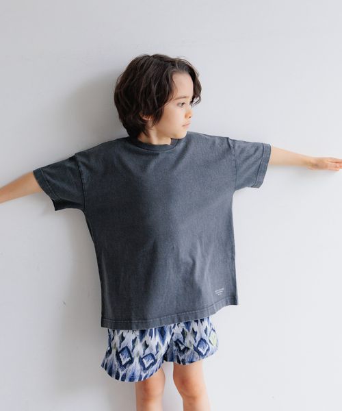BAYFLOW [古着っぽさが魅力♪]ヴィンテージウォッシュBIG T(KIDS) チャコールグレー キッズ ベイフロー 320928 and ST アンドエスティ（旧ドットエスティ）