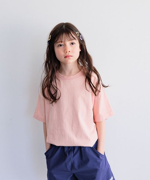 BAYFLOW [古着っぽさが魅力♪]ヴィンテージウォッシュBIG T(KIDS) ピンク キッズ ベイフロー 320928 and ST アンドエスティ（旧ドットエスティ）
