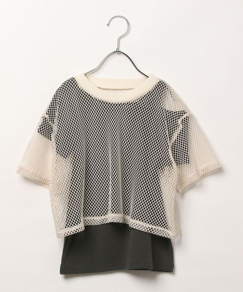 BAYFLOW [別々に着用可能♪]インナーセットメッシュT(KIDS) ベージュ キッズ ベイフロー 327197 and ST アンドエスティ（旧ドットエスティ）