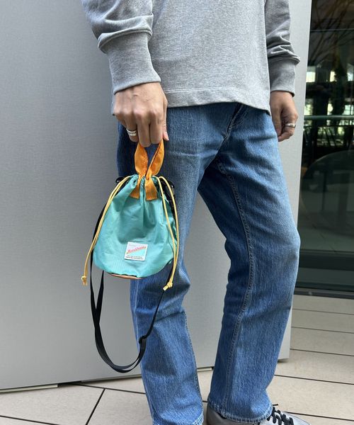BAYFLOW 【COBMASTER(コブマスター)×BAYFLOW】2WAY巾着ショルダー トラベル グリーン ベイフロー 328469 and ST アンドエスティ(旧ドットエスティ) BAYFLOW 【COBMASTER(コブマスター)×BAYFLOW】2WAY巾着ショルダー トラベル グリーン ベイフロー 328469 and ST アンドエスティ(旧ドットエスティ)