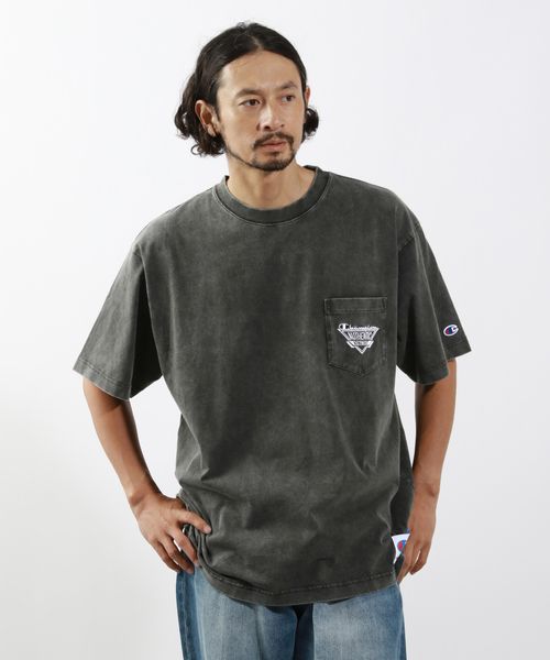 BAYFLOW 【Champion(チャンピオン)】ブリーチウォッシュTシャツ シルバー L メンズインナー ベイフロー 413874 and ST アンドエスティ(旧ドットエスティ) BAYFLOW 【Champion(チャンピオン)】ブリーチウォッシュTシャツ シルバー L メンズインナー ベイフロー 413874 and ST アンドエスティ(旧ドットエスティ)