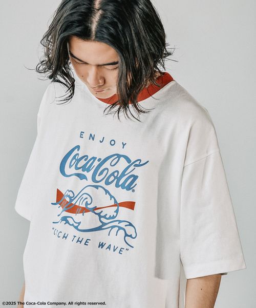 BAYFLOW 【Coca-Cola/BAYFLOW】USAコットンリンガー半袖Tシャツ ライトグレー L メンズインナー ベイフロー 418720 and ST アンドエスティ(旧ドットエスティ) BAYFLOW 【Coca-Cola/BAYFLOW】USAコットンリンガー半袖Tシャツ ライトグレー L メンズインナー ベイフロー 418720 and ST アンドエスティ(旧ドットエスティ)