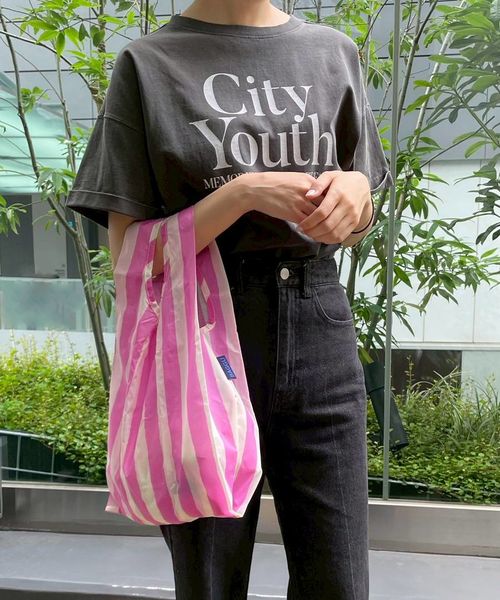 BAYFLOW 【BAGGU(バグゥ)】BABY25ストライプ キッチンFAB ピンク ベイフロー 451307 and ST アンドエスティ(旧ドットエスティ) BAYFLOW 【BAGGU(バグゥ)】BABY25ストライプ キッチンFAB ピンク ベイフロー 451307 and ST アンドエスティ(旧ドットエスティ)