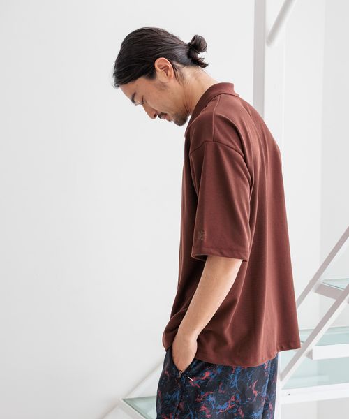 BAYFLOW 【HEREIAM MEN】吸水速乾&UV/DRYMIXポロ ブラウン M アクティブ ベイフロー 451943 and ST アンドエスティ(旧ドットエスティ) BAYFLOW 【HEREIAM MEN】吸水速乾&UV/DRYMIXポロ ブラウン M アクティブ ベイフロー 451943 and ST アンドエスティ(旧ドットエスティ)