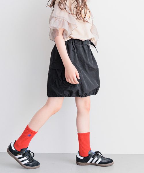BAYFLOW [インナーパンツ付き]バルーンカーゴスカート(KIDS) シルバー キッズ ベイフロー 492724 and ST アンドエスティ（旧ドットエスティ）