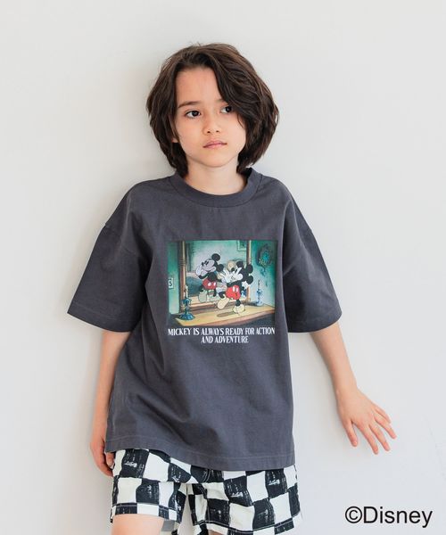 BAYFLOW ミッキー/フォトプリントTシャツ(KIDS) チャコールグレー キッズ ベイフロー 494104 and ST アンドエスティ(旧ドットエスティ) BAYFLOW ミッキー/フォトプリントTシャツ(KIDS) チャコールグレー キッズ ベイフロー 494104 and ST アンドエスティ(旧ドットエスティ)