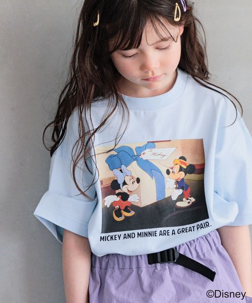 BAYFLOW ミッキー/フォトプリントTシャツ(KIDS) ブルー キッズ ベイフロー 494104 and ST アンドエスティ(旧ドットエスティ) BAYFLOW ミッキー/フォトプリントTシャツ(KIDS) ブルー キッズ ベイフロー 494104 and ST アンドエスティ(旧ドットエスティ)