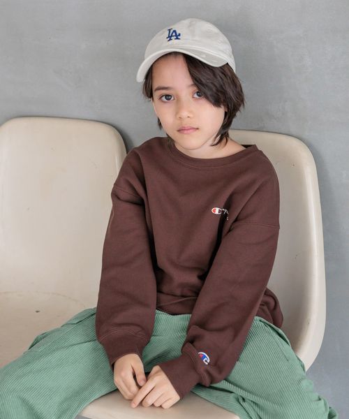 BAYFLOW 【Champion(チャンピオン)】別注ルーズフィットプルオーバー(KIDS) ライトベージュ キッズ ベイフロー 496896 and ST アンドエスティ（旧ドットエスティ）