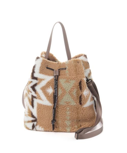 BAYFLOW 【PENDLETON(ペンドルトン)】巾着ボアバック ブラウン FREE ウィメンズグッズ ベイフロー 498071 and ST アンドエスティ（旧ドットエスティ）