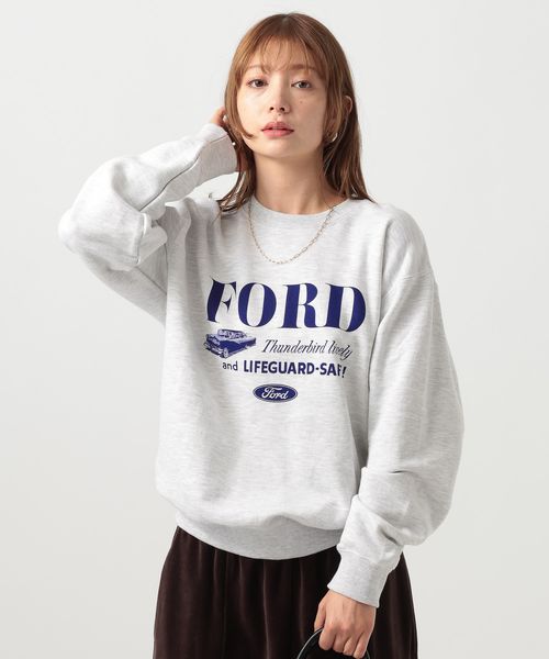 BAYFLOW 【GOOD ROCK SPEED(グッドラックスピード)】FORDロングスリーブスウェット ベージュ FREE ウィメンズインナー ベイフロー 498225 and ST アンドエスティ(旧ドットエスティ) BAYFLOW 【GOOD ROCK SPEED(グッドラックスピード)】FORDロングスリーブスウェット ベージュ FREE ウィメンズインナー ベイフロー 498225 and ST アンドエスティ(旧ドットエスティ)