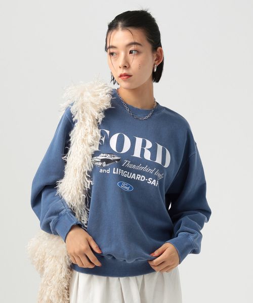 BAYFLOW 【GOOD ROCK SPEED(グッドラックスピード)】FORDロングスリーブスウェット ネイビー FREE ウィメンズインナー ベイフロー 498225 and ST アンドエスティ(旧ドットエスティ) BAYFLOW 【GOOD ROCK SPEED(グッドラックスピード)】FORDロングスリーブスウェット ネイビー FREE ウィメンズインナー ベイフロー 498225 and ST アンドエスティ(旧ドットエスティ)