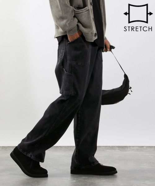 BAYFLOW 【累計販売数15万本突破！】BOUNCYCLEペインターパンツ【ストレッチ】 シルバー L メンズボトムス ベイフロー 498899 and ST アンドエスティ（旧ドットエスティ）