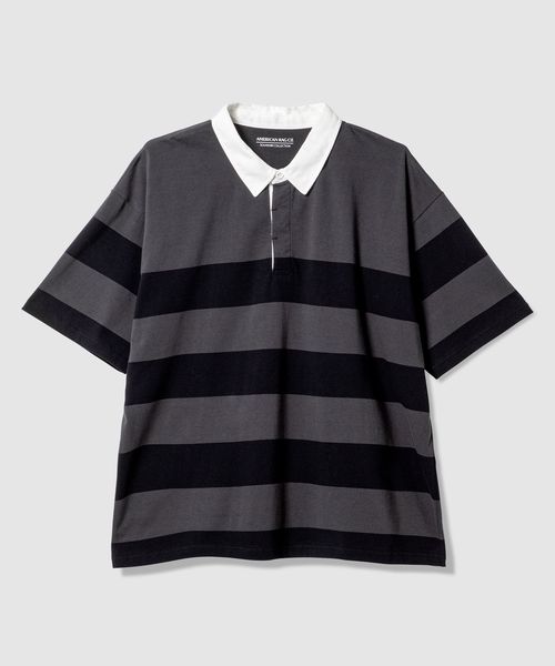 BAYFLOW 【AMERICAN RAG CIE】ラグビーシャツ(ユニセックス) グレー M スペシャルライン ベイフロー 499767 and ST アンドエスティ(旧ドットエスティ) BAYFLOW 【AMERICAN RAG CIE】ラグビーシャツ(ユニセックス) グレー M スペシャルライン ベイフロー 499767 and ST アンドエスティ(旧ドットエスティ)