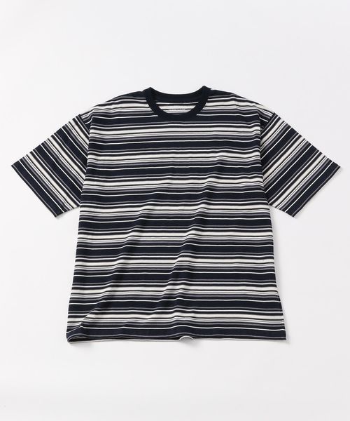 BAYFLOW 【AMERICAN RAG CIE】マルチカラーボーダーTシャツ(ユニセックス) シルバー M スペシャルライン ベイフロー 499768 and ST アンドエスティ(旧ドットエスティ) BAYFLOW 【AMERICAN RAG CIE】マルチカラーボーダーTシャツ(ユニセックス) シルバー M スペシャルライン ベイフロー 499768 and ST アンドエスティ(旧ドットエスティ)