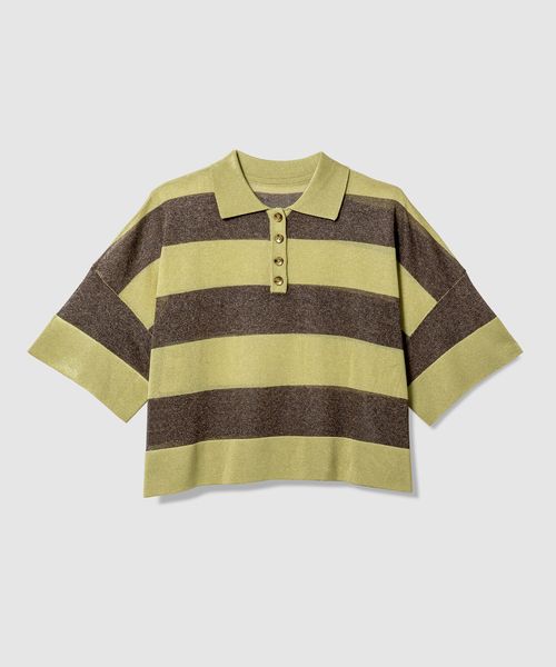 BAYFLOW 【EF(エフ)】ラグビーニットシャツ(WOMEN) ライトベージュ FREE スペシャルライン ベイフロー 523879 and ST アンドエスティ(旧ドットエスティ) BAYFLOW 【EF(エフ)】ラグビーニットシャツ(WOMEN) ライトベージュ FREE スペシャルライン ベイフロー 523879 and ST アンドエスティ(旧ドットエスティ)