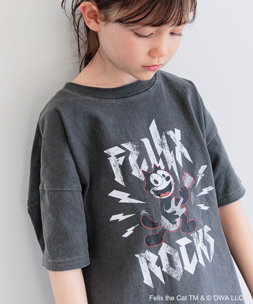 BAYFLOW 【FELIX THE CAT(フィリックス・ザ・キャット)】別注ピグメントT(KIDS) チャコールグレー キッズ ベイフロー 526049 and ST アンドエスティ(旧ドットエスティ) BAYFLOW 【FELIX THE CAT(フィリックス・ザ・キャット)】別注ピグメントT(KIDS) チャコールグレー キッズ ベイフロー 526049 and ST アンドエスティ(旧ドットエスティ)
