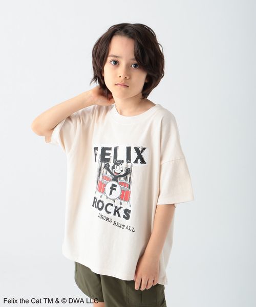 BAYFLOW 【FELIX THE CAT(フィリックス・ザ・キャット)】別注ピグメントT(KIDS) ベージュ キッズ ベイフロー 526049 and ST アンドエスティ(旧ドットエスティ) BAYFLOW 【FELIX THE CAT(フィリックス・ザ・キャット)】別注ピグメントT(KIDS) ベージュ キッズ ベイフロー 526049 and ST アンドエスティ(旧ドットエスティ)
