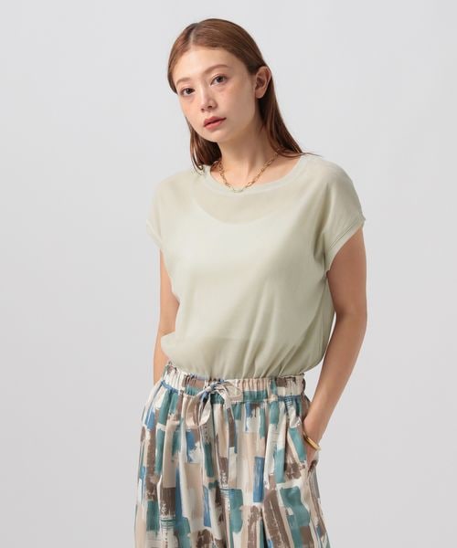 BAYFLOW フロッキーチュール半袖Tシャツ ライトグレー FREE ウィメンズインナー ベイフロー 571554 and ST アンドエスティ(旧ドットエスティ) BAYFLOW フロッキーチュール半袖Tシャツ ライトグレー FREE ウィメンズインナー ベイフロー 571554 and ST アンドエスティ(旧ドットエスティ)