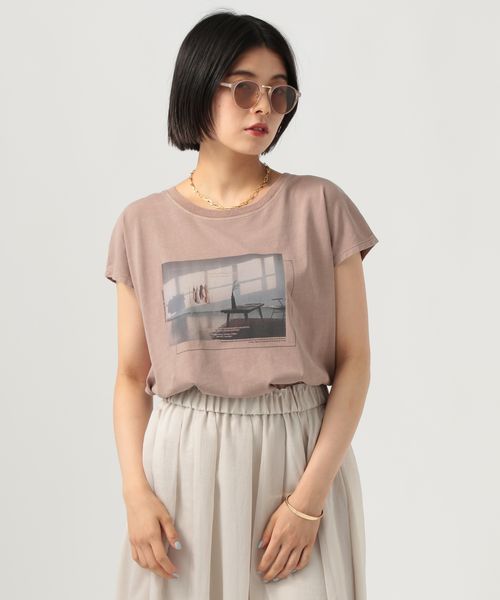BAYFLOW フェードシルケットフォトT ピンク FREE ウィメンズインナー ベイフロー 571565 and ST アンドエスティ(旧ドットエスティ) BAYFLOW フェードシルケットフォトT ピンク FREE ウィメンズインナー ベイフロー 571565 and ST アンドエスティ(旧ドットエスティ)