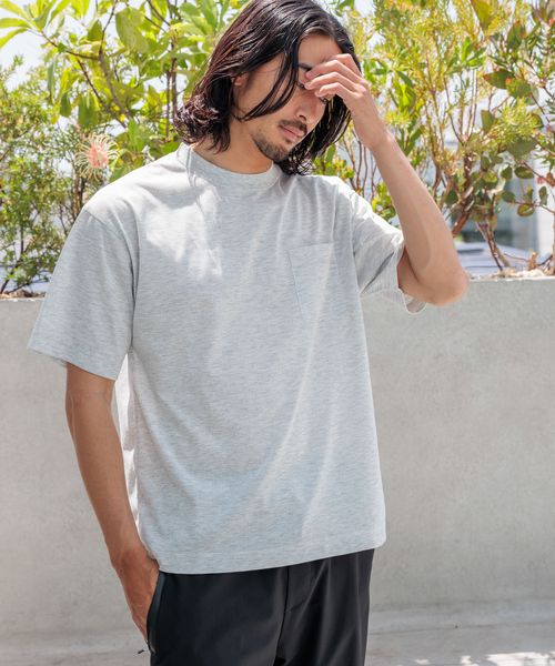 BAYFLOW 【HEREIAM MEN】UVカット&吸水速乾&抗ピル/RUSH LINE T グレー M アクティブ ベイフロー 572926 and ST アンドエスティ(旧ドットエスティ) BAYFLOW 【HEREIAM MEN】UVカット&吸水速乾&抗ピル/RUSH LINE T グレー M アクティブ ベイフロー 572926 and ST アンドエスティ(旧ドットエスティ)