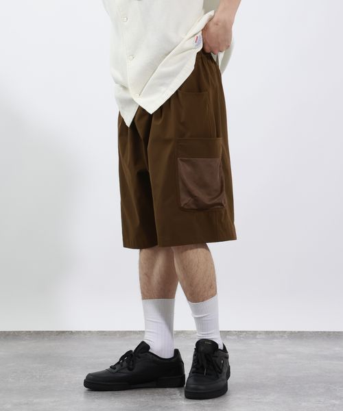 BAYFLOW 【BUDDIES Dept.】メッシュポケットカーゴショーツ[UVケア・吸水速乾・耐塩素] ライトベージュ L メンズボトムス ベイフロー 574326 and ST アンドエスティ（旧ドットエスティ）