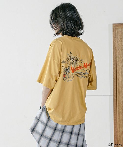 BAYFLOW Disney/スティッチデザインTシャツ イエロー L メンズインナー ベイフロー 574340 and ST アンドエスティ(旧ドットエスティ) BAYFLOW Disney/スティッチデザインTシャツ イエロー L メンズインナー ベイフロー 574340 and ST アンドエスティ(旧ドットエスティ)