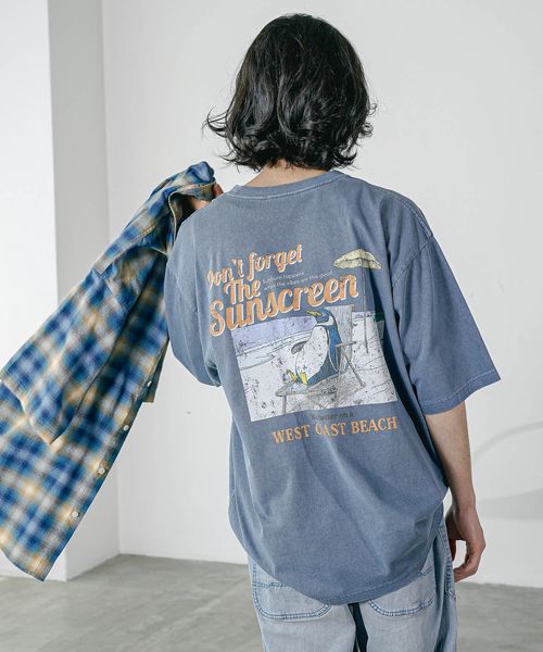 BAYFLOW ヴィンテージライクアニマルTシャツ ネイビー L メンズインナー ベイフロー 574435 and ST アンドエスティ(旧ドットエスティ) BAYFLOW ヴィンテージライクアニマルTシャツ ネイビー L メンズインナー ベイフロー 574435 and ST アンドエスティ(旧ドットエスティ)