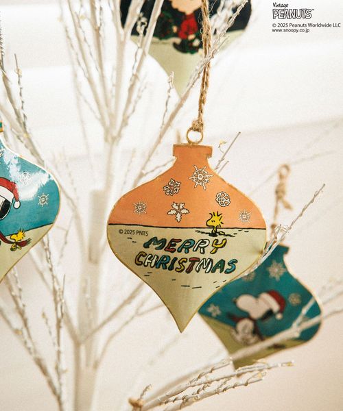 BAYFLOW 【PEANUTS×BAYFLOW】メタルオーナメント★2025X'mas★ シーズンアイテム ピンク ベイフロー 576032 and ST アンドエスティ（旧ドットエスティ）