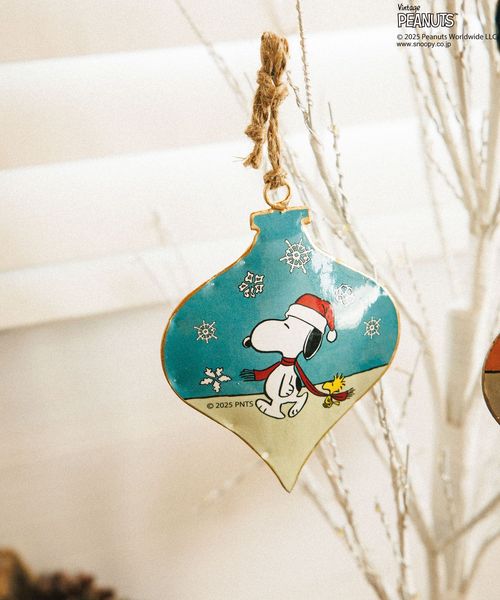 BAYFLOW 【PEANUTS×BAYFLOW】メタルオーナメント★2025X'mas★ シーズンアイテム ブルー ベイフロー 576032 and ST アンドエスティ（旧ドットエスティ）