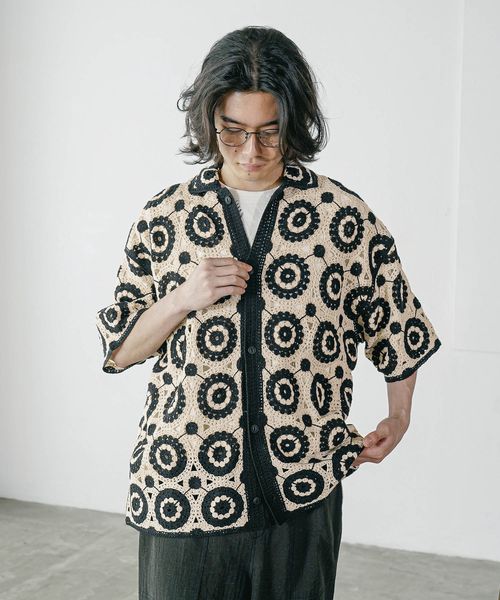 BAYFLOW クロシェニットシャツ ベージュ FREE メンズインナー ベイフロー 576908 and ST アンドエスティ(旧ドットエスティ) BAYFLOW クロシェニットシャツ ベージュ FREE メンズインナー ベイフロー 576908 and ST アンドエスティ(旧ドットエスティ)