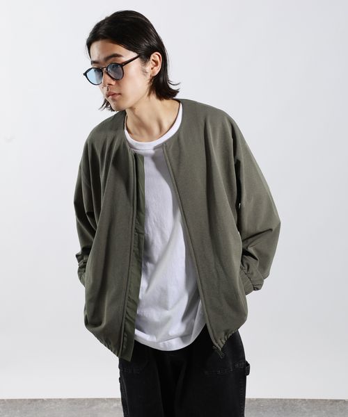 BAYFLOW ドライ鹿の子ブルゾン グリーン M メンズインナー ベイフロー 579661 and ST アンドエスティ(旧ドットエスティ) BAYFLOW ドライ鹿の子ブルゾン グリーン M メンズインナー ベイフロー 579661 and ST アンドエスティ(旧ドットエスティ)