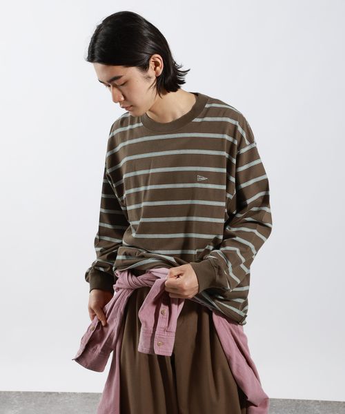 BAYFLOW SNOWボーダーTシャツ ライトベージュ L メンズインナー ベイフロー 579950 and ST アンドエスティ(旧ドットエスティ) BAYFLOW SNOWボーダーTシャツ ライトベージュ L メンズインナー ベイフロー 579950 and ST アンドエスティ(旧ドットエスティ)