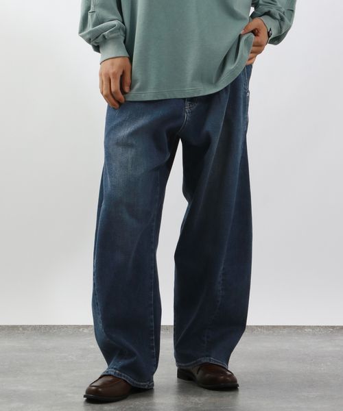 BAYFLOW 【カーブシルエット】ストレッチツイストデニムパンツ ブルー L メンズボトムス ベイフロー 582209 and ST アンドエスティ(旧ドットエスティ) BAYFLOW 【カーブシルエット】ストレッチツイストデニムパンツ ブルー L メンズボトムス ベイフロー 582209 and ST アンドエスティ(旧ドットエスティ)