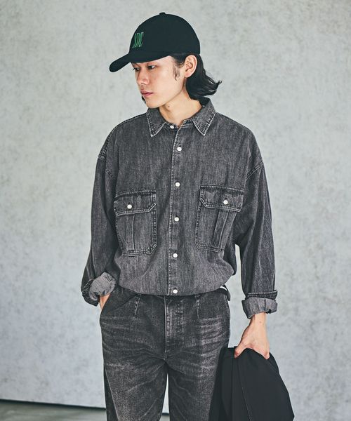 BAYFLOW ライトデニムシャツ シルバー L メンズインナー ベイフロー 582210 and ST アンドエスティ(旧ドットエスティ) BAYFLOW ライトデニムシャツ シルバー L メンズインナー ベイフロー 582210 and ST アンドエスティ(旧ドットエスティ)