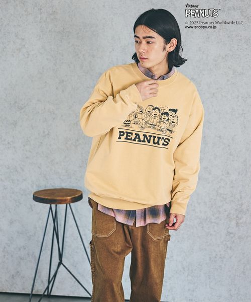 BAYFLOW 【PEANUTS×BAYFLOW】ピーナッツアソートスウェット イエロー M メンズインナー ベイフロー 582270 and ST アンドエスティ(旧ドットエスティ) BAYFLOW 【PEANUTS×BAYFLOW】ピーナッツアソートスウェット イエロー M メンズインナー ベイフロー 582270 and ST アンドエスティ(旧ドットエスティ)