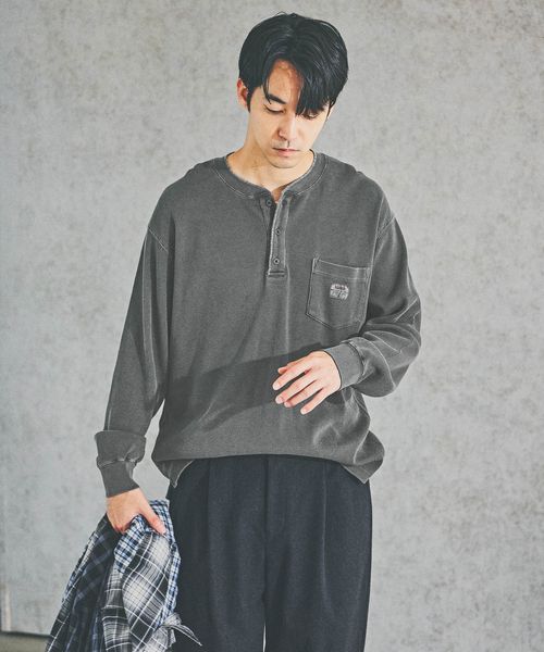 BAYFLOW ヘンリーネックワッフルTシャツ チャコールグレー M メンズインナー ベイフロー 582284 and ST アンドエスティ(旧ドットエスティ) BAYFLOW ヘンリーネックワッフルTシャツ チャコールグレー M メンズインナー ベイフロー 582284 and ST アンドエスティ(旧ドットエスティ)