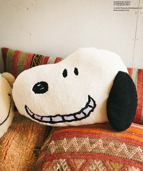 BAYFLOW 【PEANUTS×BAYFLOW】FACEクッション(WEB限定) インテリアFAB ライトグレー ベイフロー 588169 and ST アンドエスティ(旧ドットエスティ) BAYFLOW 【PEANUTS×BAYFLOW】FACEクッション(WEB限定) インテリアFAB ライトグレー ベイフロー 588169 and ST アンドエスティ(旧ドットエスティ)