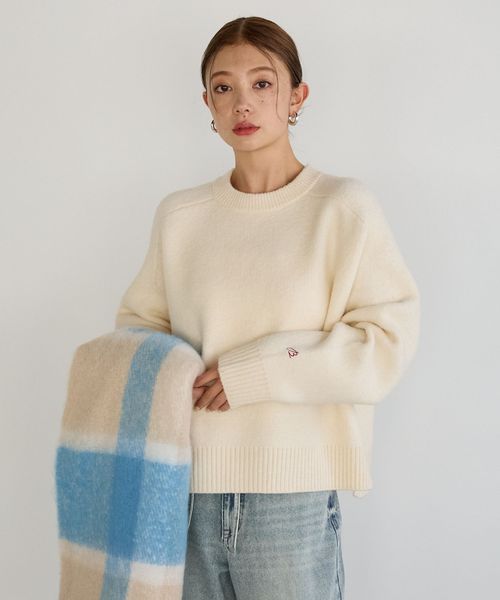 BAYFLOW ≪完売カラー追加予約≫[もっちりした肌触り]コンフォートブークレニットプルオーバー ライトグレー FREE ウィメンズインナー ベイフロー 589105 and ST アンドエスティ（旧ドットエスティ）